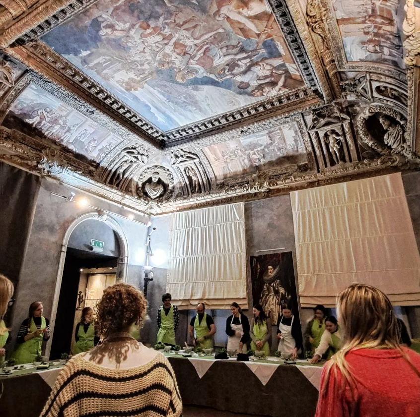 Pasta & Pesto Cooking Class in a Historic Genoese Palace